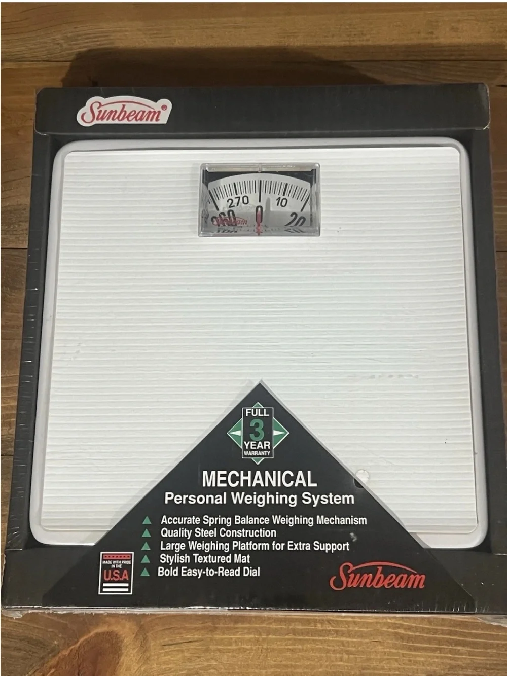 Vintage Sunbeam Bath Scale - Made in USA - NEW/SEALED - Up to 300lb Capacity